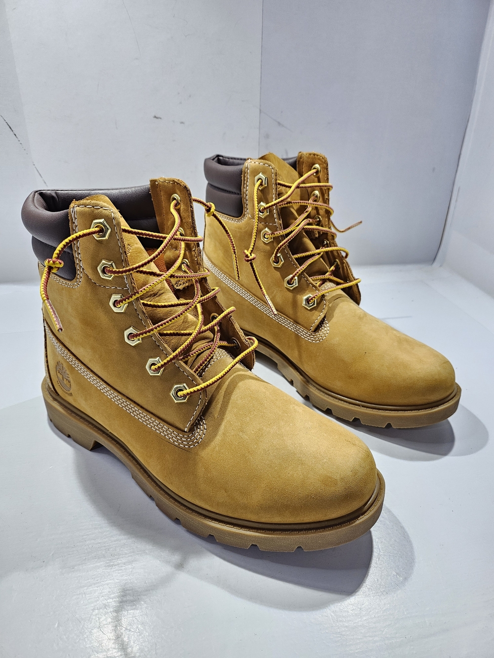 TIMBERLAND LINDEN WOODS 6" WATERPROOF BOOT WHEAT NUBUCK WOMEN'S SIZE 7.5